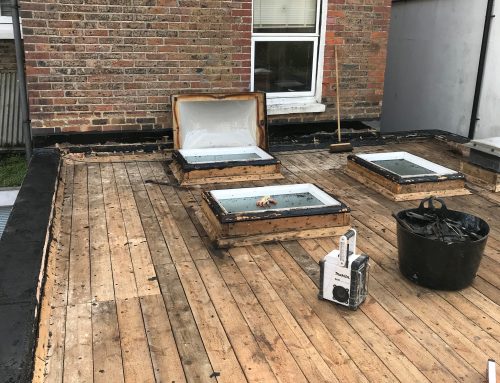 Flat Roof Before Work Started