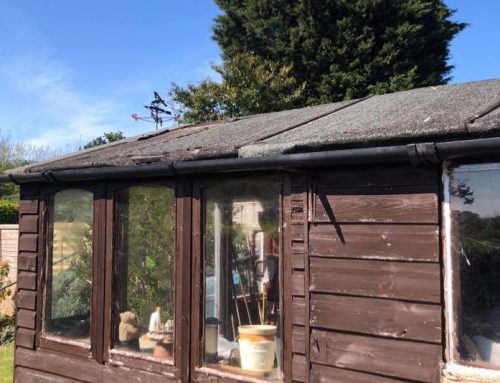 Felt Shed Roof Replaced with Firestone EPDM